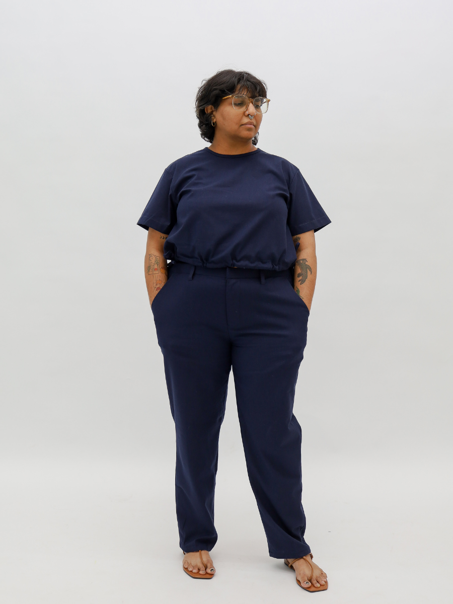 Linen Co-ords Navy