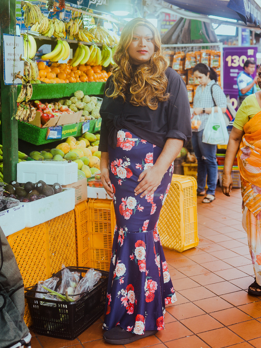 Printed Mermaid Skirt