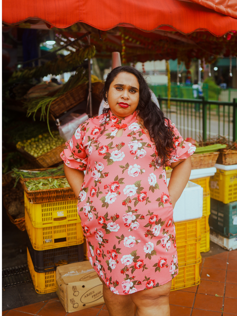 Keyhole Cheongsam Dress