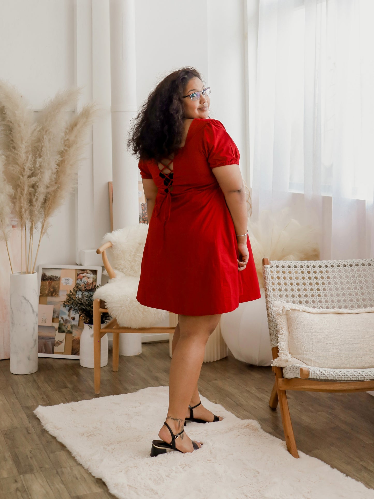 Criss Cross Back Dress - THE CURVE CULT