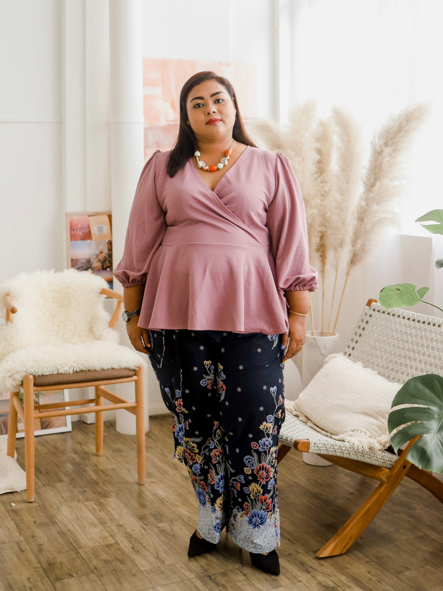 Long Sleeve Wrap Top