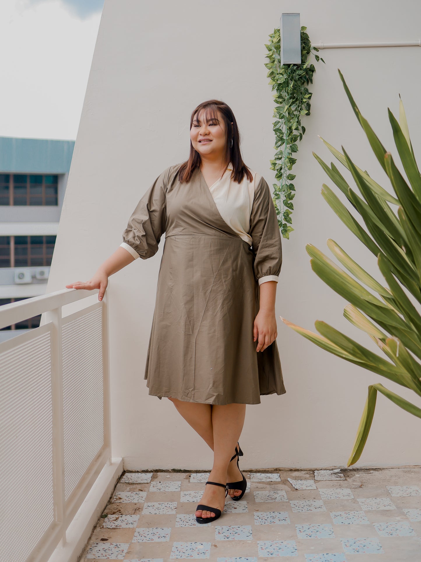 Polo Wrap Dress - THE CURVE CULT