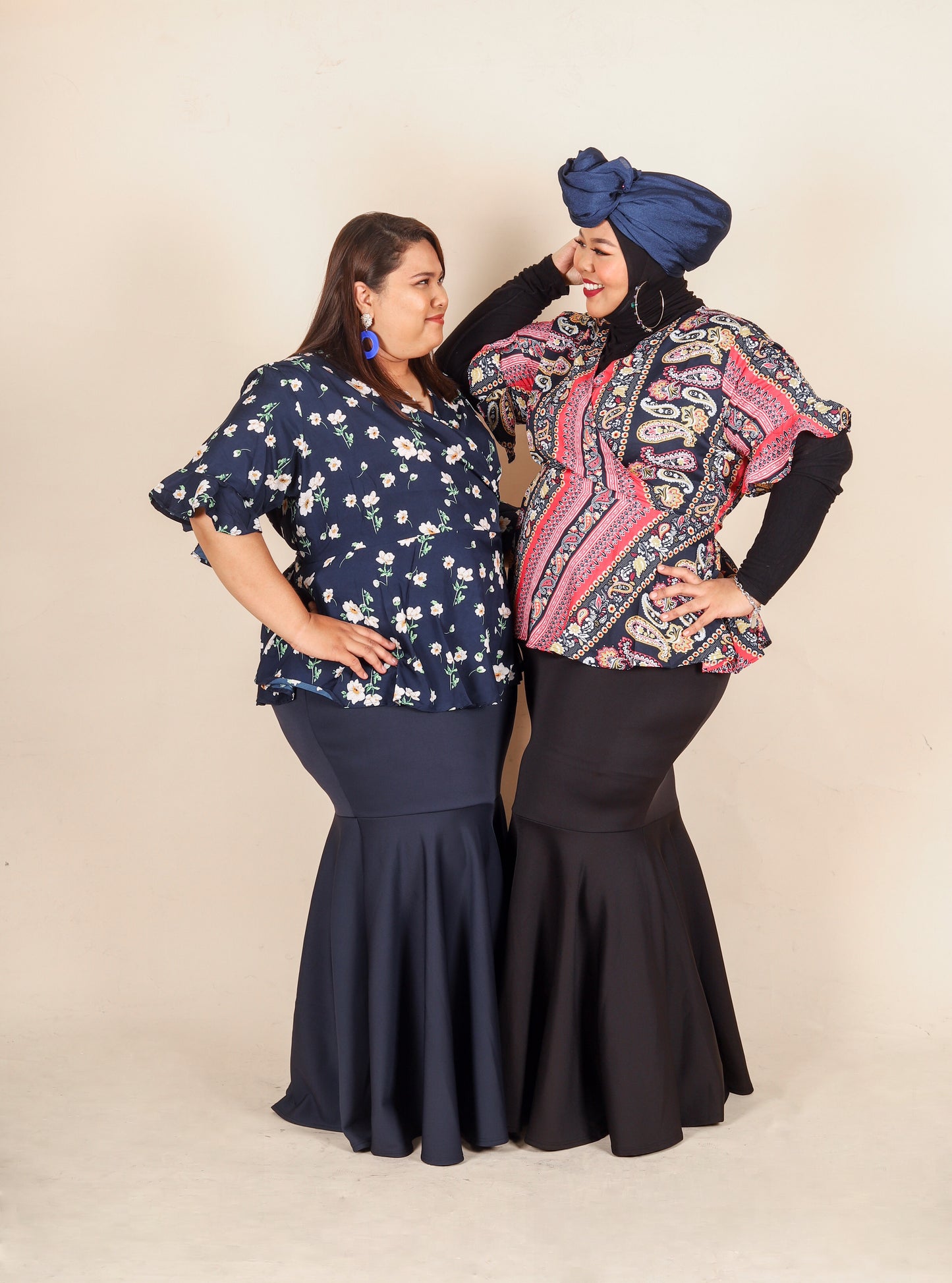 Plain Mermaid Skirt - THE CURVE CULT