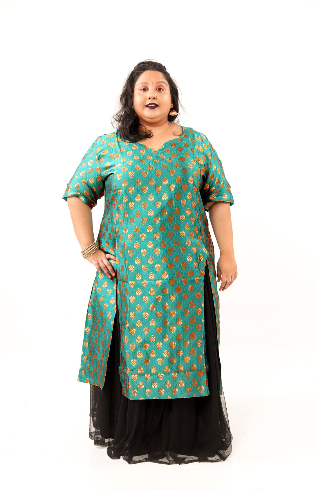 Silk Lehenga Top