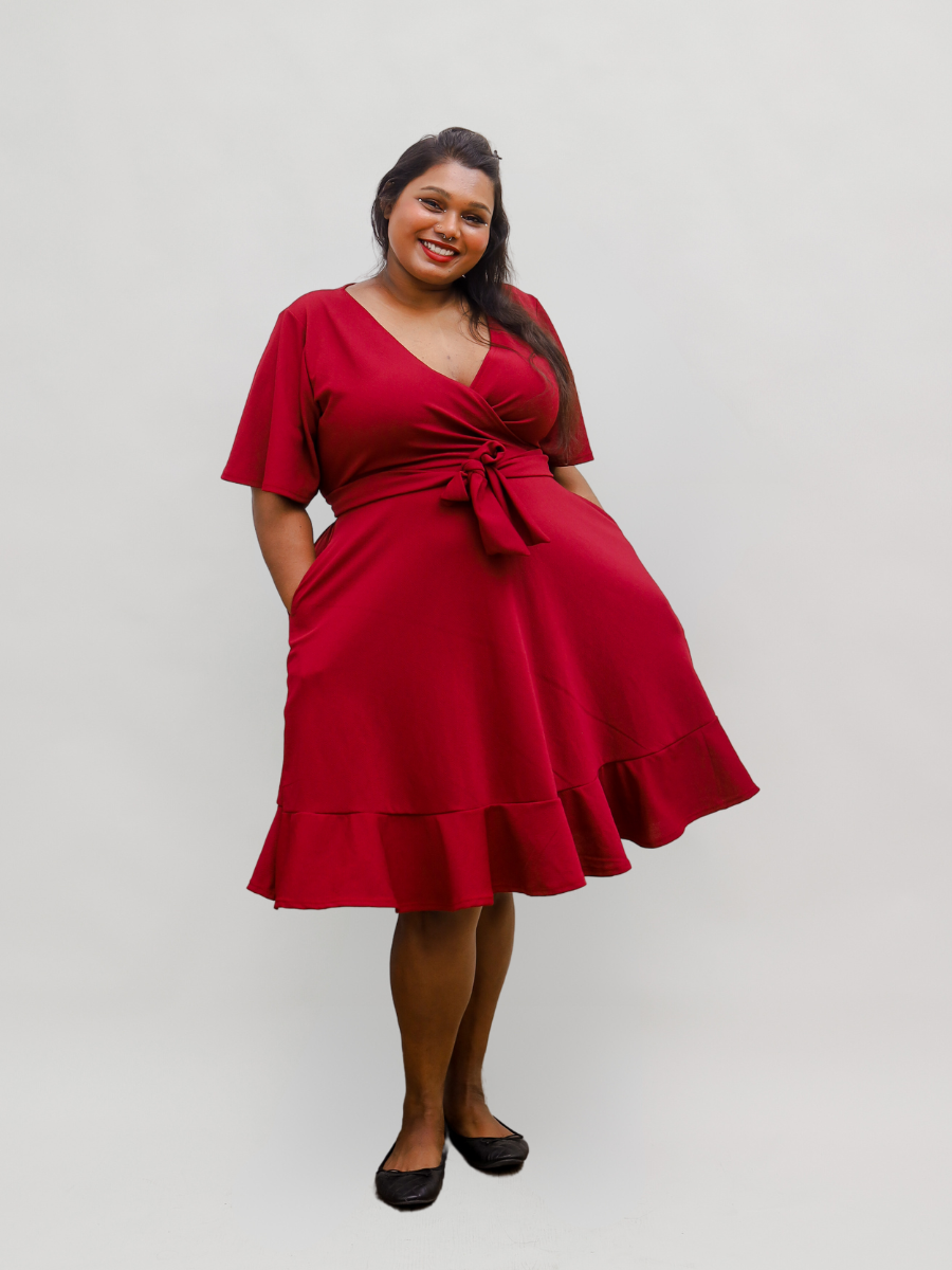 Red 2025 curve dress