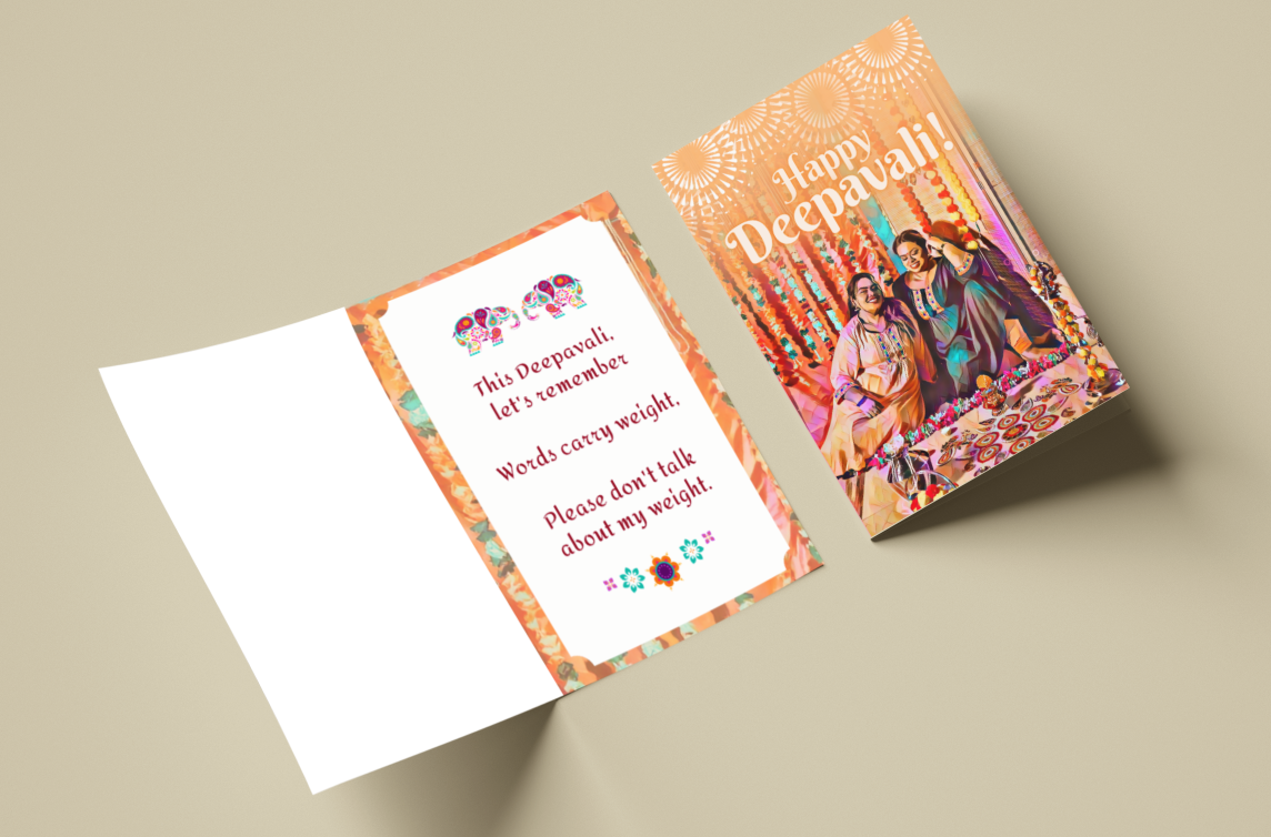 Body Positive Deepavali Greeting Cards