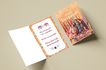 Body Positive Deepavali Greeting Cards