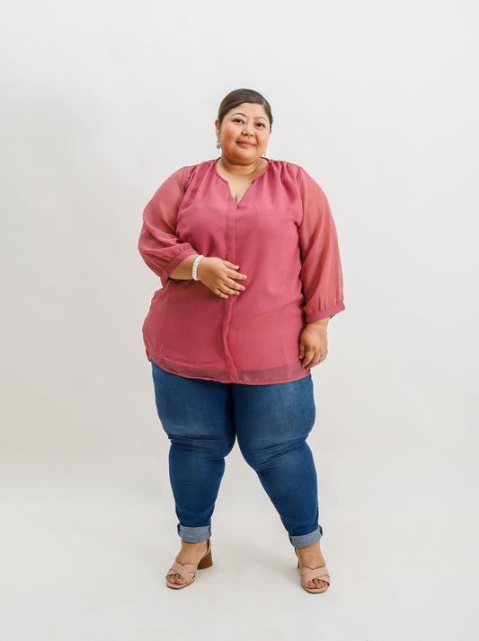 Chiffon work blouse