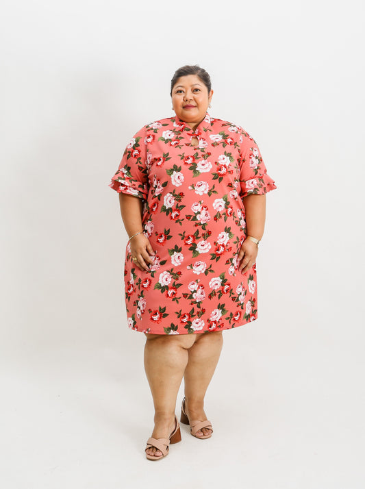 Keyhole Cheongsam Dress