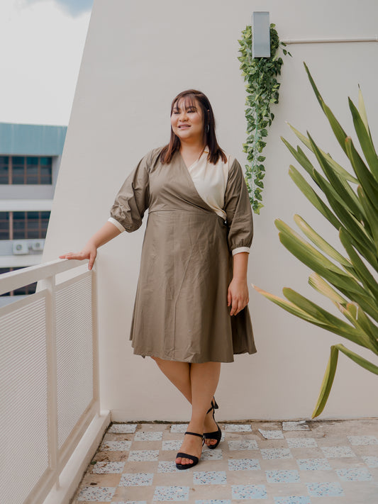 Polo Wrap Dress - THE CURVE CULT