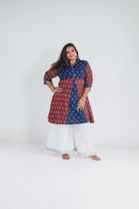 Kalamkari Kurti - THE CURVE CULT