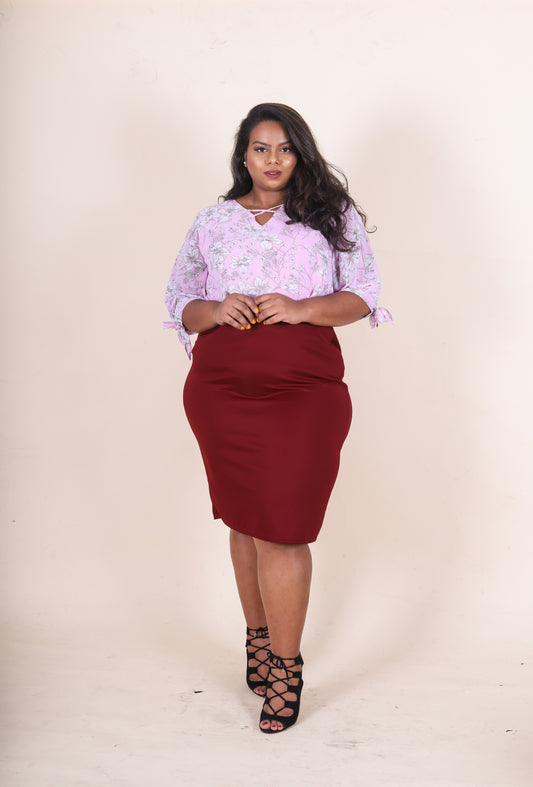 Long Pencil Skirt - THE CURVE CULT